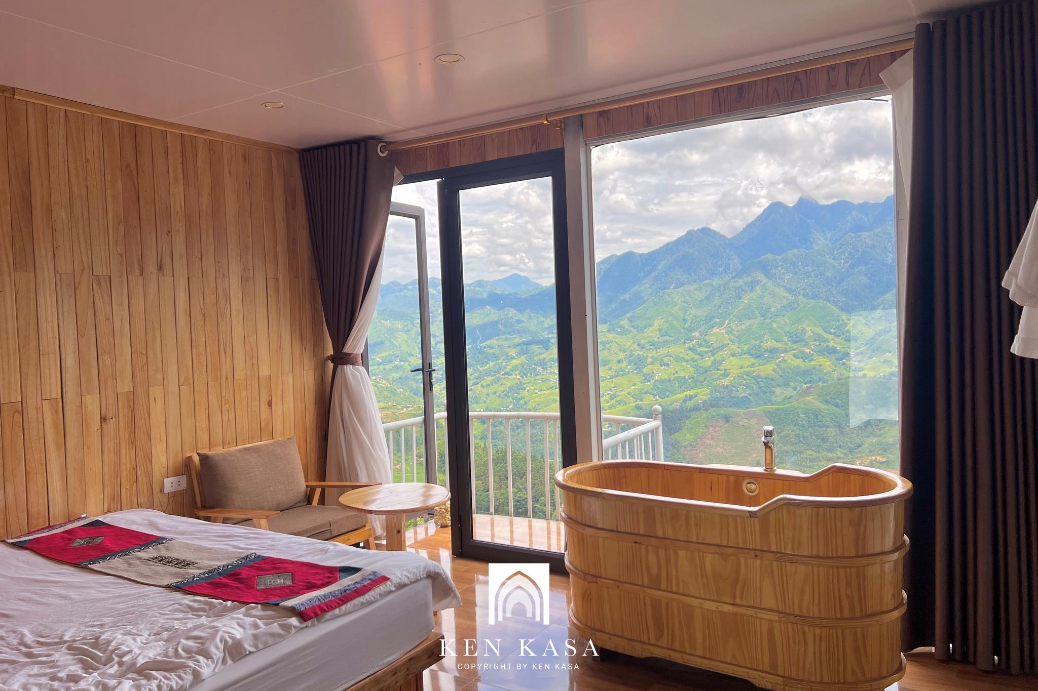 mẫu phòng homestay đẹp lá đỏ homestay sapa